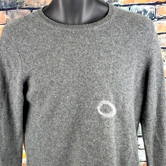 Charter club gray cashmere long sleeve sweater  L - Picture 4 of 10